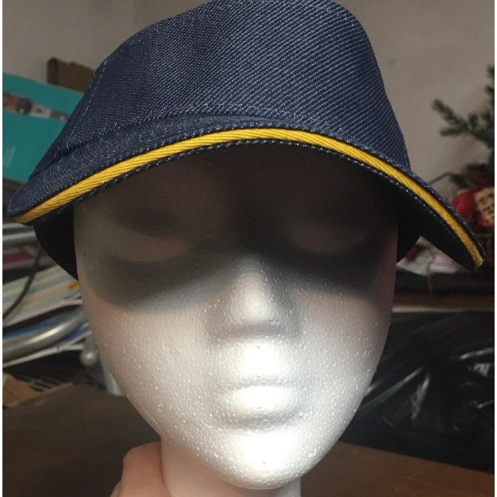 McDonalds Crew Staff Visor Blue Denim Adjustable Snap Back Hat 2022